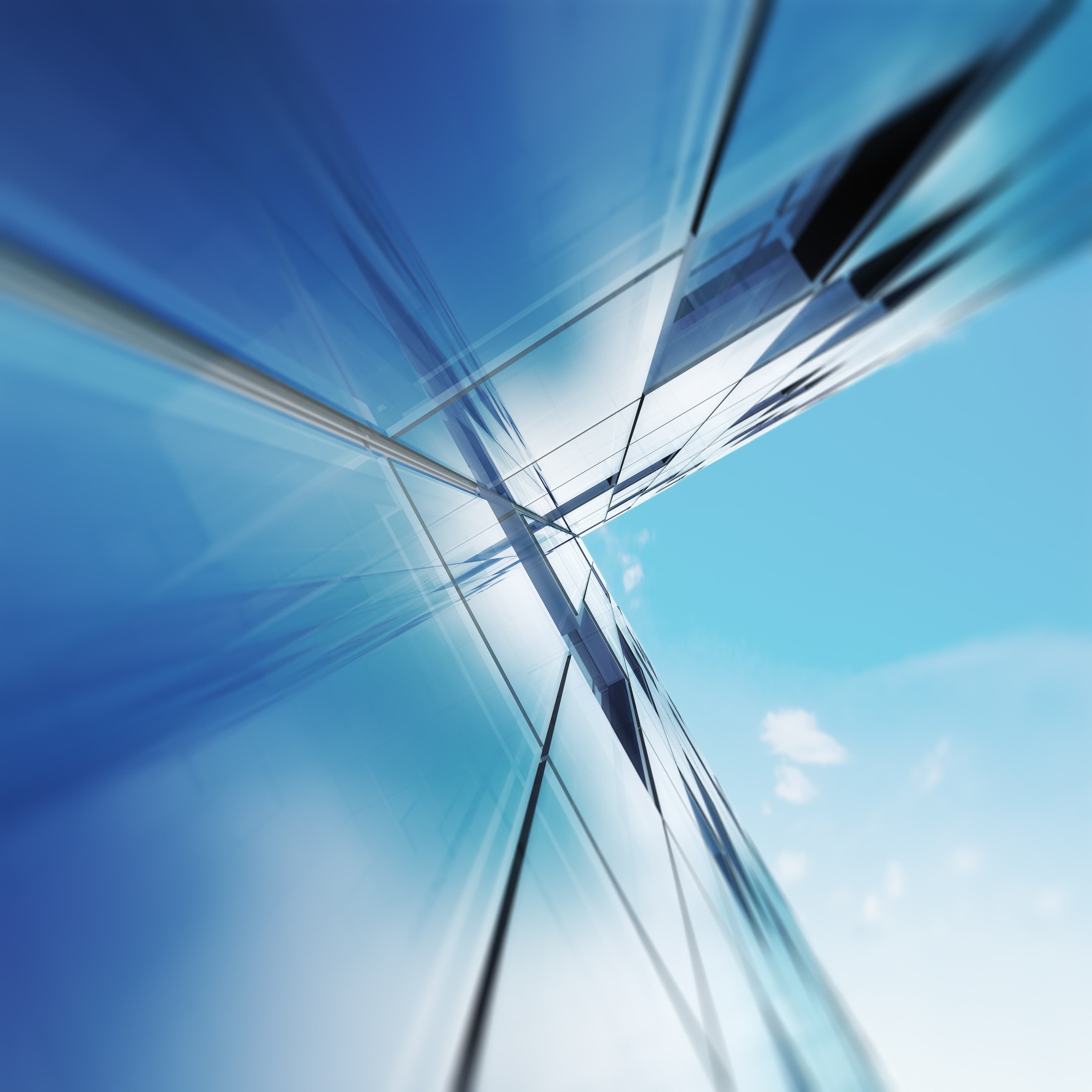 Glass building